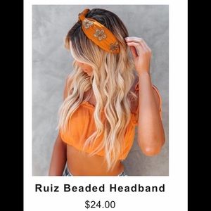 Vici Rust Ruiz Beaded Headband